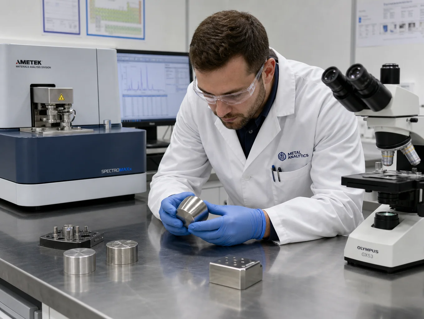 Precision diamond matrix lapping plate undergoing flatness inspection
